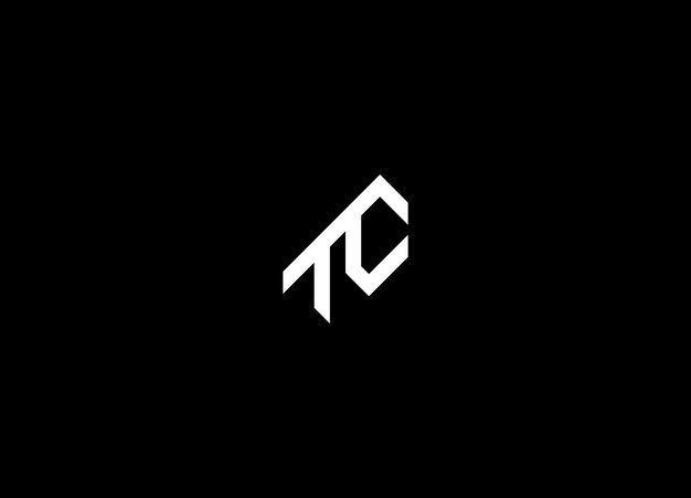 El diseño de la letra T y C del logotipo Tc El diseño del icono del logotipo tc El vector del diseño del logotipo TC CT