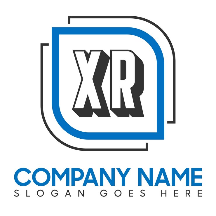 Diseño de la letra XR logotipo XR logo XR iniciales creativas letra Monograma logotipo diseño de las letras XR