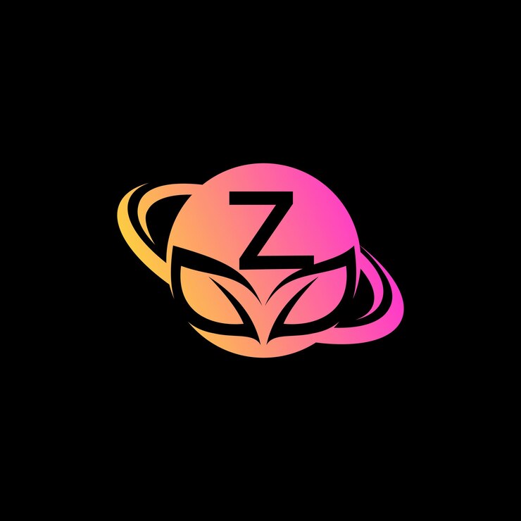 Vector diseño de la letra z de la hoja de logotipo plantilla de ilustración vectorial de la hoja z de logotipo