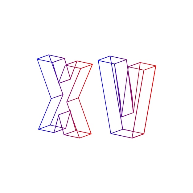 diseño de letras creativas x logotipo