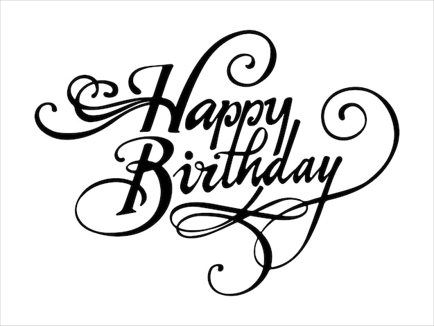 diseño de letras de cumpleaños