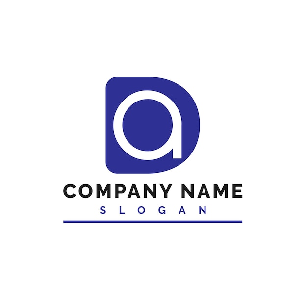 Diseño de letras DA Logotipo de letras DA Vector Ilustración Vector