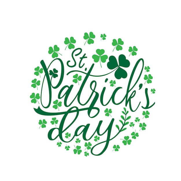 diseño de letras del día de san patricio