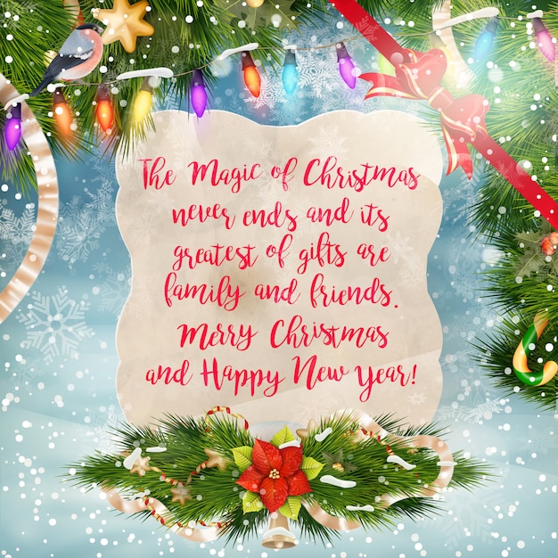 Diseño de letras feliz navidad.