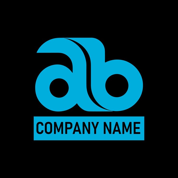 Vector diseño de letras del logotipo ab tipografía moderna limpia para la marca empresarial