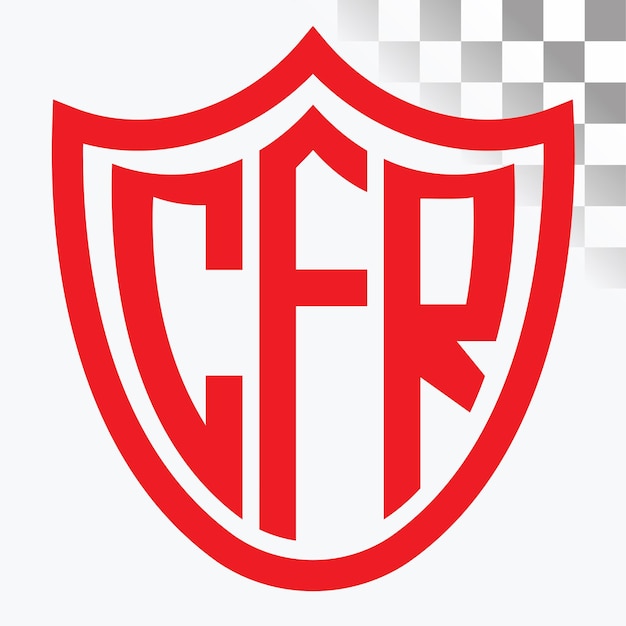 Diseño de las letras del logotipo CFR
