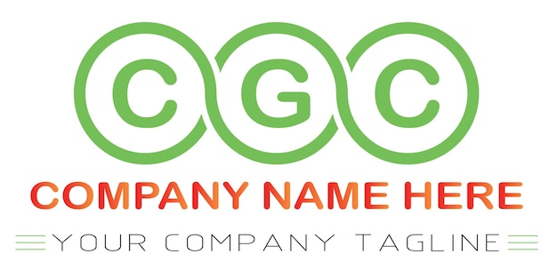 Diseño de las letras del logotipo de CGC