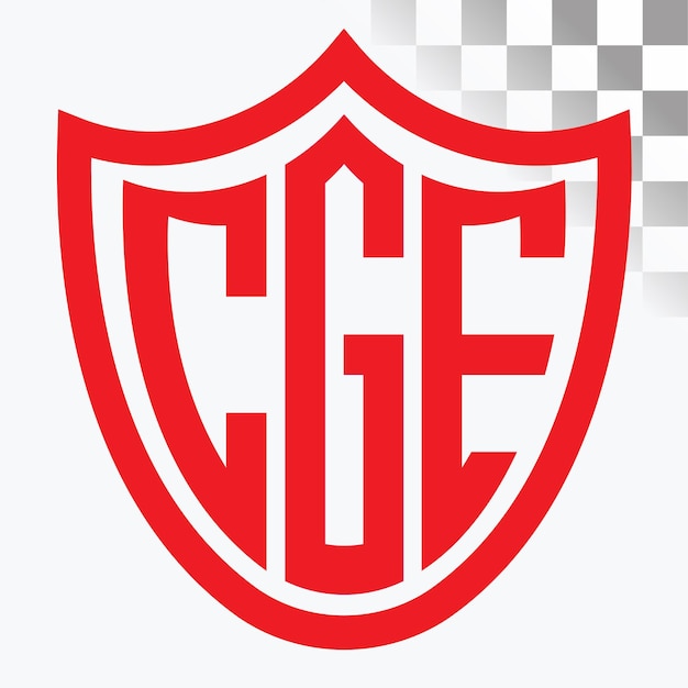 Diseño de las letras del logotipo de CGE