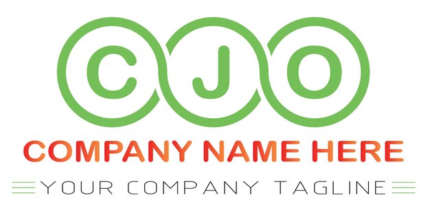 Diseño de las letras del logotipo de CJO