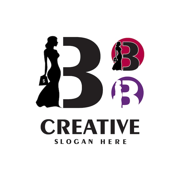 Diseño de letras del logotipo concepto simple Premium Vector