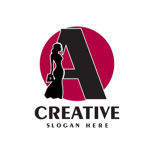 Diseño de letras del logotipo concepto simple Premium Vector