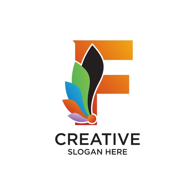 Diseño de letras del logotipo concepto simple Premium Vector