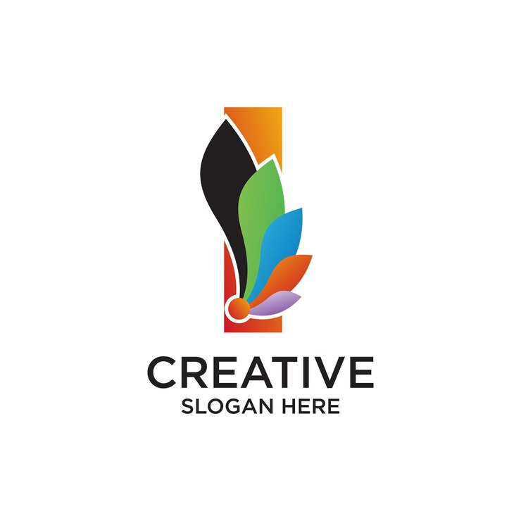 Vector diseño de letras del logotipo concepto simple premium vector