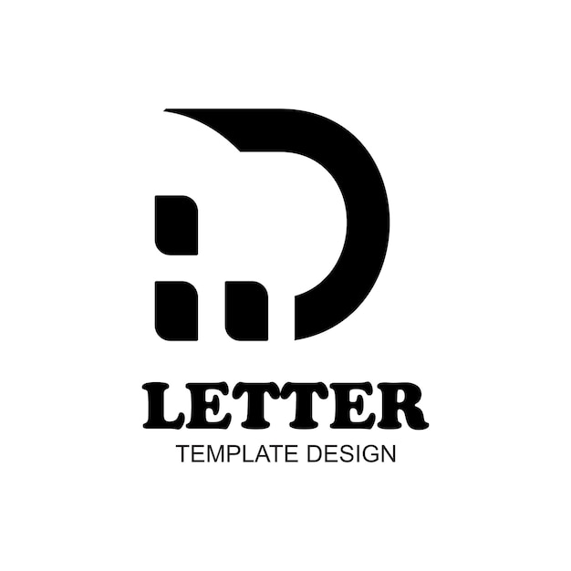 Vector diseño de letras del logotipo concepto simple premium vector