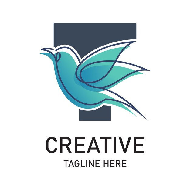 Diseño de letras del logotipo concepto simple Premium Vector