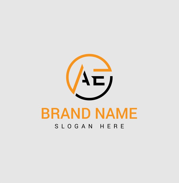 Vector diseño de letras del logotipo creative modern ae ilustración vectorial del icono del logotipo