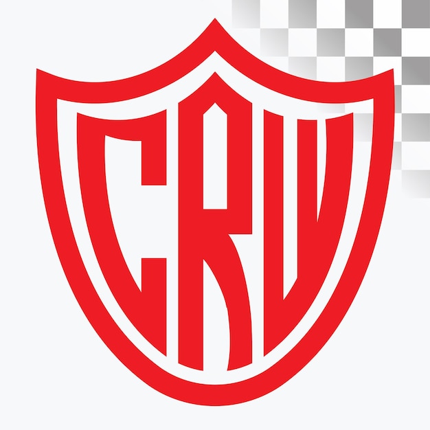 Diseño de las letras del logotipo CRW