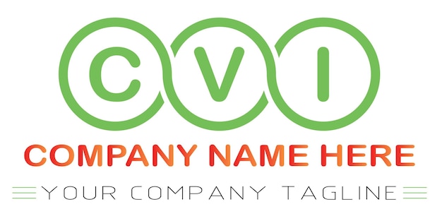 Diseño de las letras del logotipo CVI