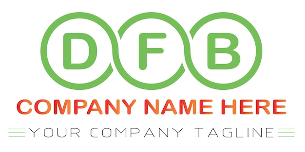 Diseño de las letras del logotipo del DFB