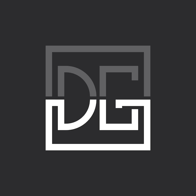 Diseño de letras de logotipo de DG Minimalista Moderno Monograma de letras de DG Logotipo para cualquier negocio