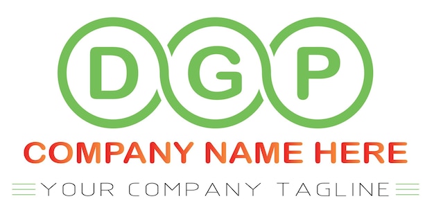 Diseño de las letras del logotipo de DGP