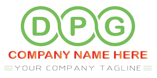 Diseño de las letras del logotipo de DPG
