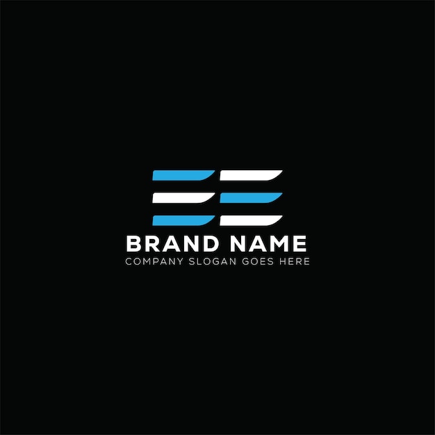 Diseño de letras del logotipo de EE Template vectorial del logotipo del monograma de EE para negocios y bienes raíces