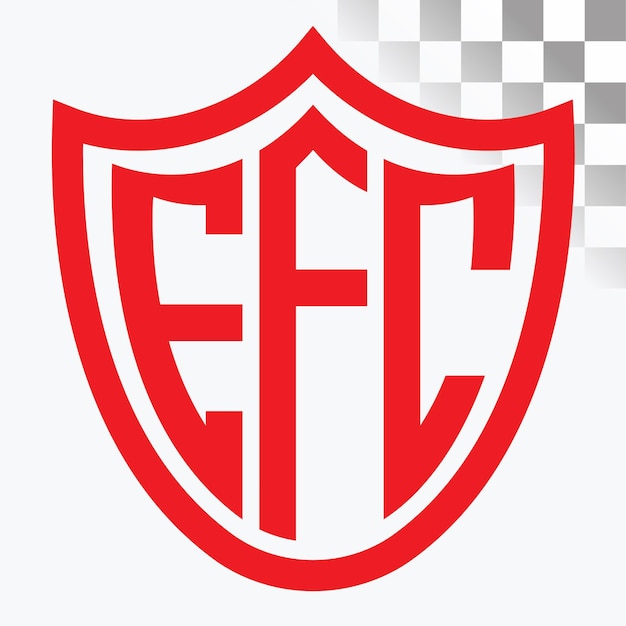 Diseño de las letras del logotipo de la EFC