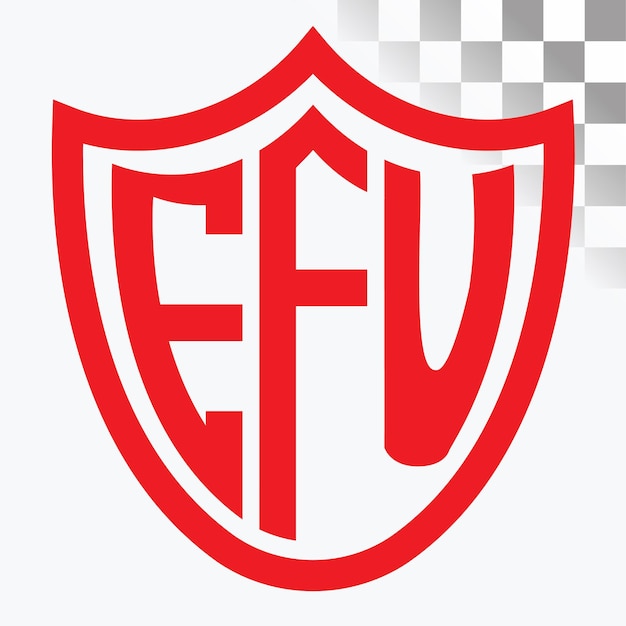 Diseño de las letras del logotipo de la EFU