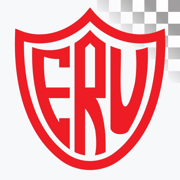 Diseño de las letras del logotipo de la ERU