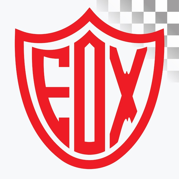 Diseño de las letras del logotipo de FDX