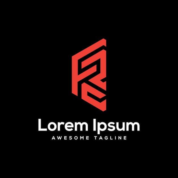 El diseño de las letras del logotipo de FRS Icon Free
