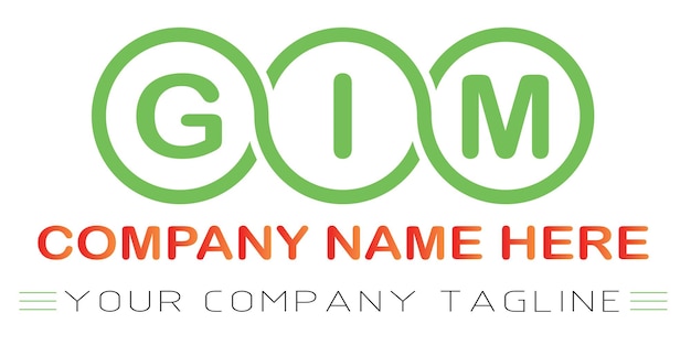 Diseño de las letras del logotipo de GIM