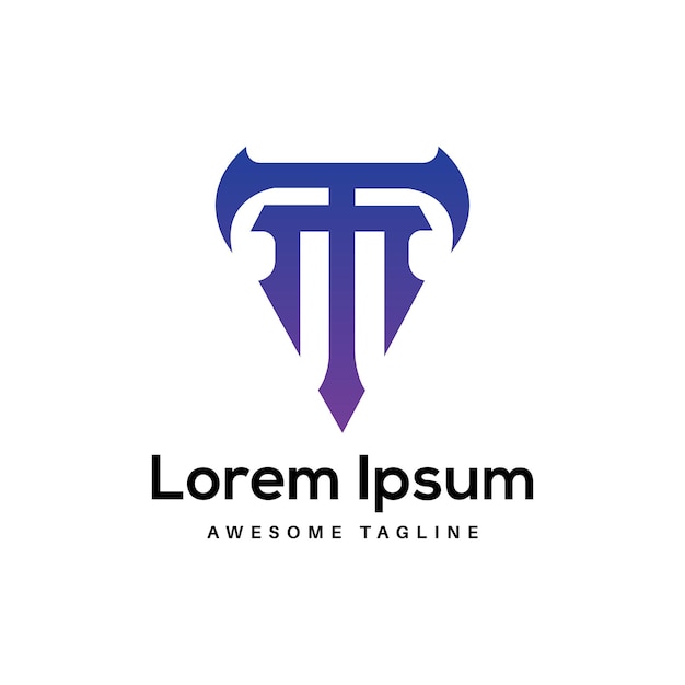 Diseño de letras del logotipo Icon TM gratuito
