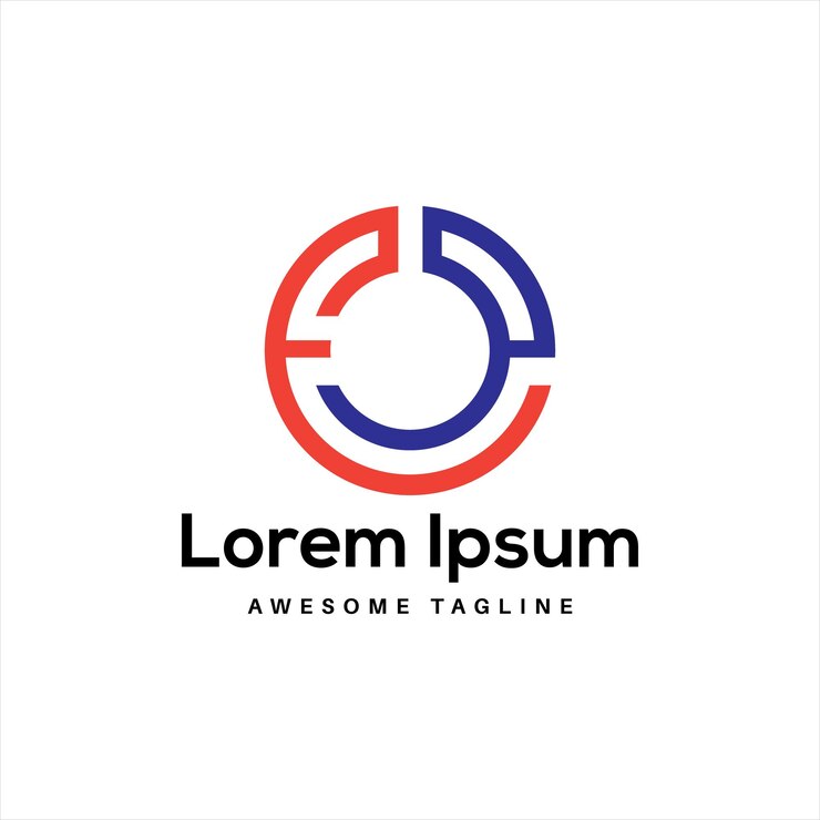 Vector diseño de letras de logotipo con íconos creativos y para descarga gratuita
