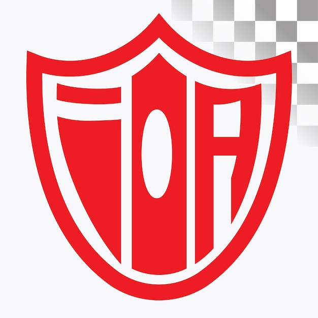 Diseño de las letras del logotipo de la IOA