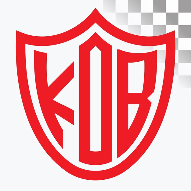 Diseño de las letras del logotipo de KDB