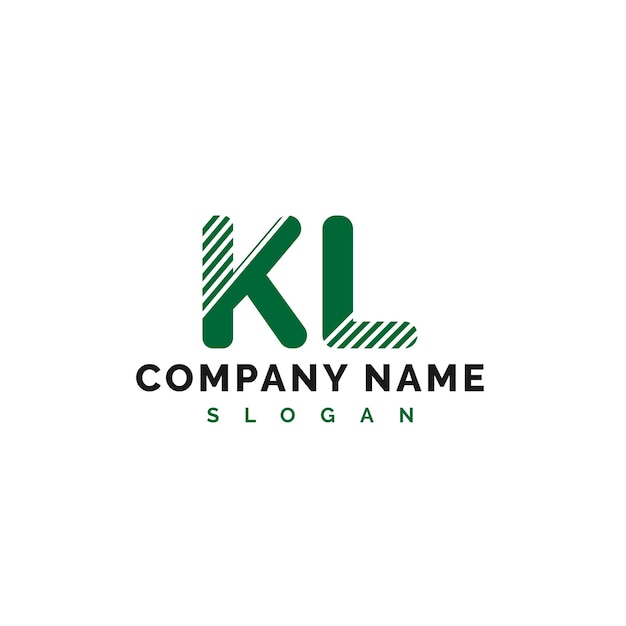 Diseño de letras del logotipo KL Diseño de letras del logotipo KL Vector Ilustración Vector