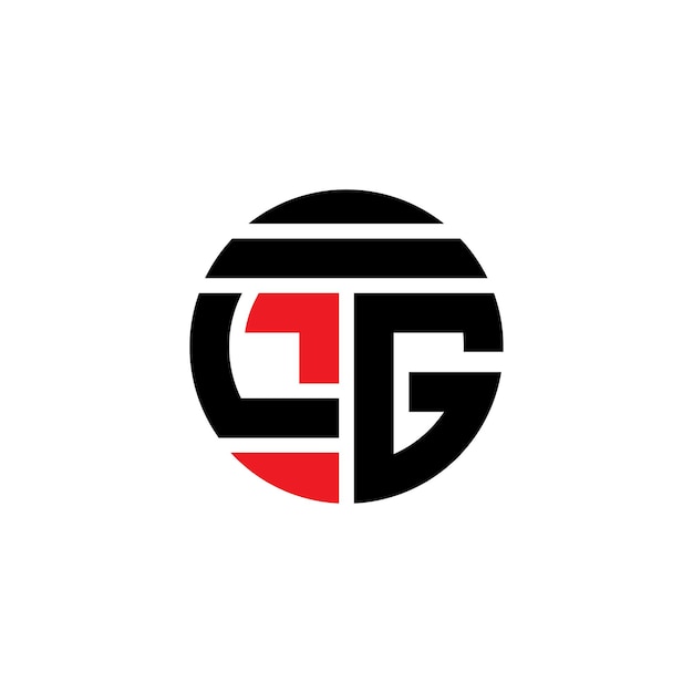Diseño de letras del logotipo de LG arte vectorial