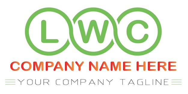 Diseño de las letras del logotipo de LWC