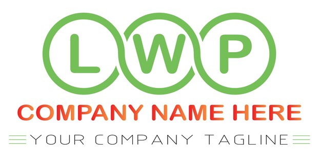 Diseño de las letras del logotipo de LWP