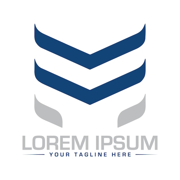 Diseño de letras del logotipo M MM logotipo monograma iniciales concepto de letras Diseño del logotipo del icono M