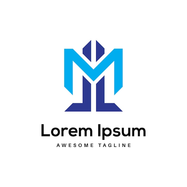 Diseño de letras del logotipo de MA Icono libre