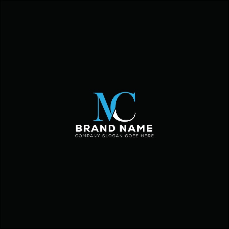 Vector diseño de letras de logotipo mc modelo vectorial de logotipo de monograma de negocios y bienes raíces mc