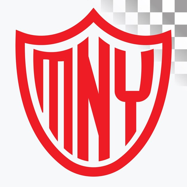 Diseño de las letras del logotipo de MNY