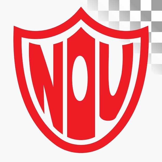 Diseño de las letras del logotipo NOU