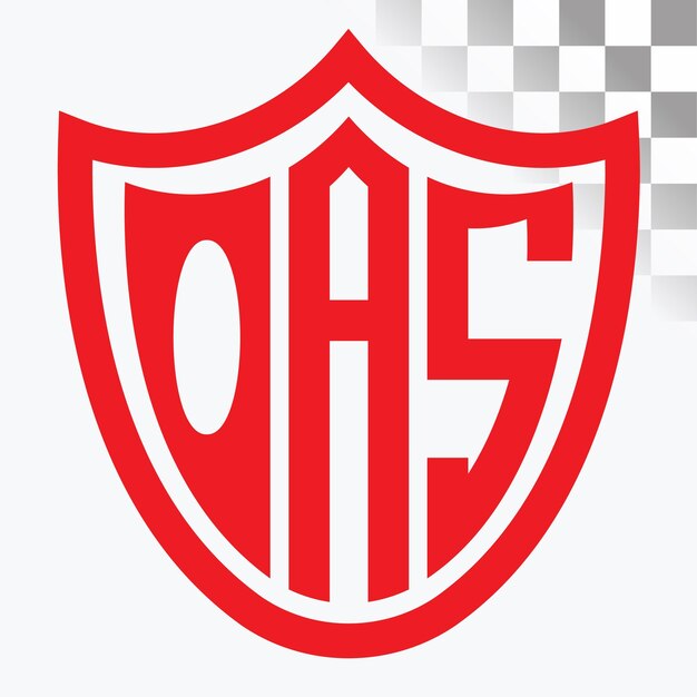 Diseño de las letras del logotipo de la OAS