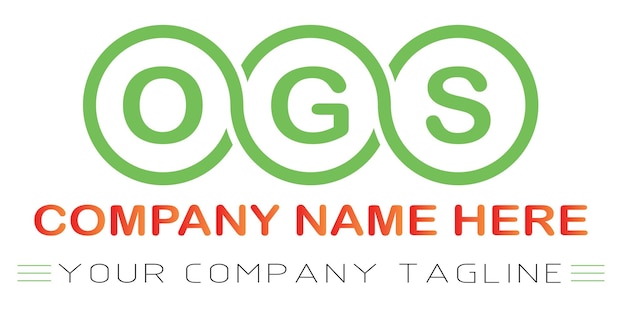 Diseño de las letras del logotipo de OGS