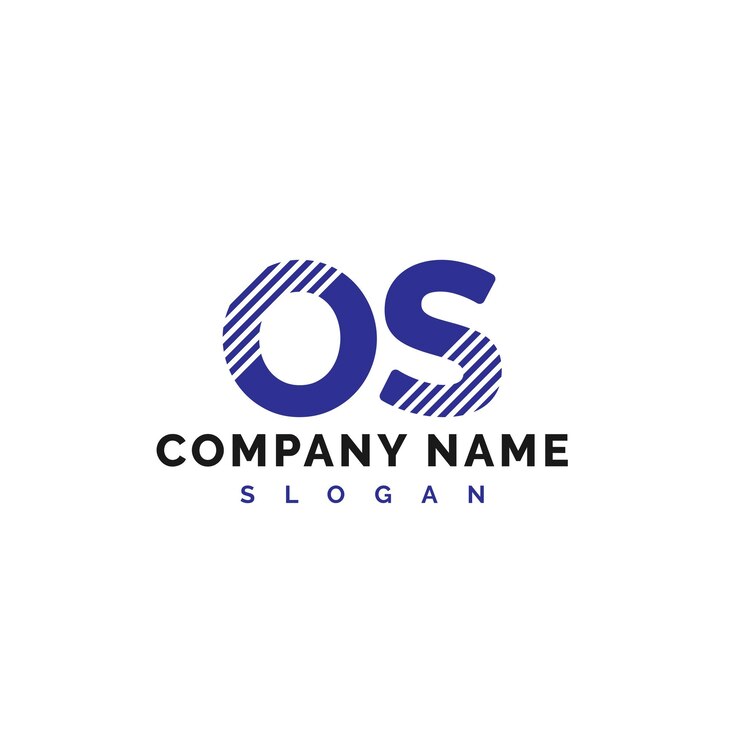 Diseño de letras del logotipo del sistema operativo Logotipo de letras del sistema operativo Vector Ilustración Vector