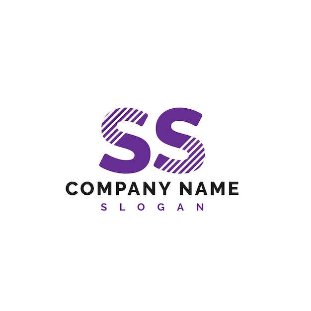Diseño de letras del logotipo SS Vector Ilustración Vector de letras del logotipo SS